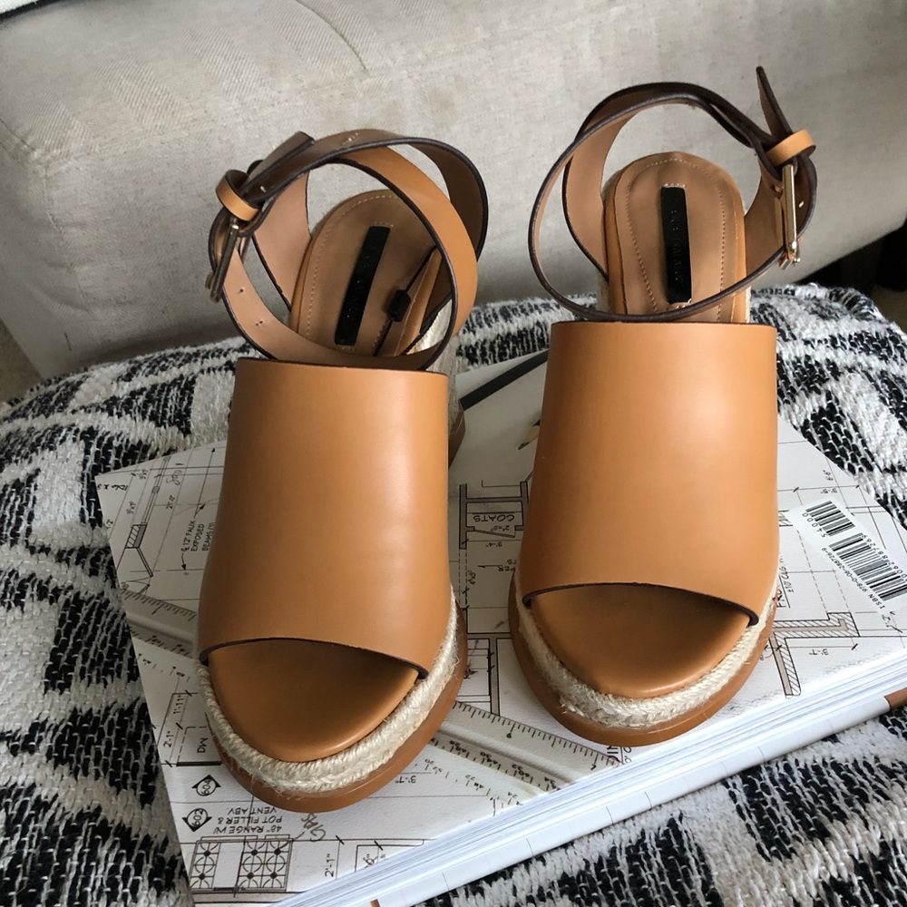 NWT zara wedge sandal